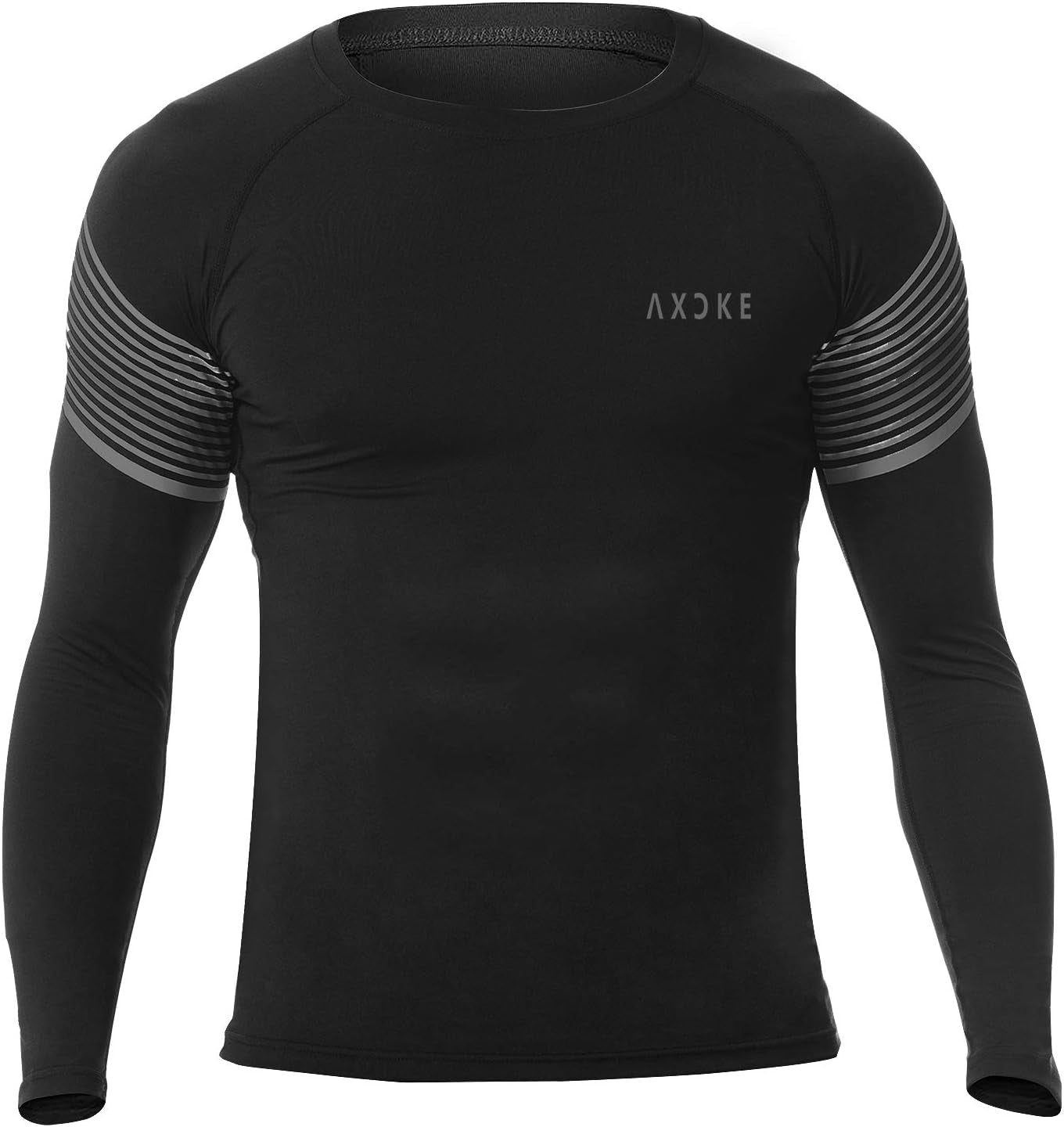 Men'S 2 Pack Athletic Compression Sport Running Long Sleeve T-Shirts