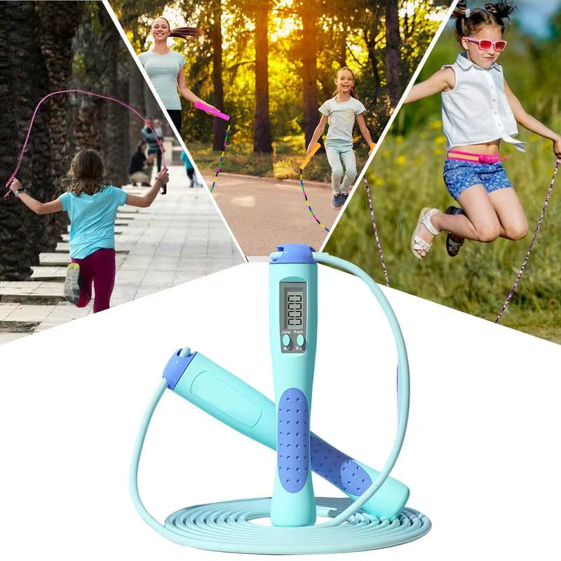 Smart Jump Rope Jumping Rope Skipping Rope with Counter Exercise Rope Home Gym Equipment Digital Jump Rope Speed Rope Workout