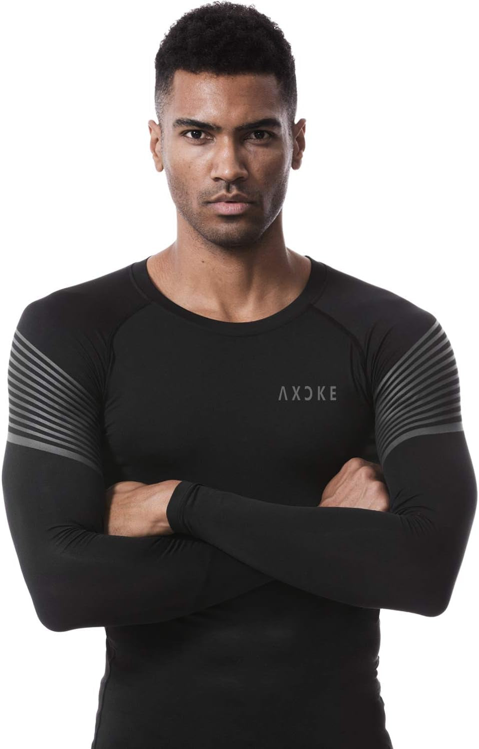 Men'S 2 Pack Athletic Compression Sport Running Long Sleeve T-Shirts