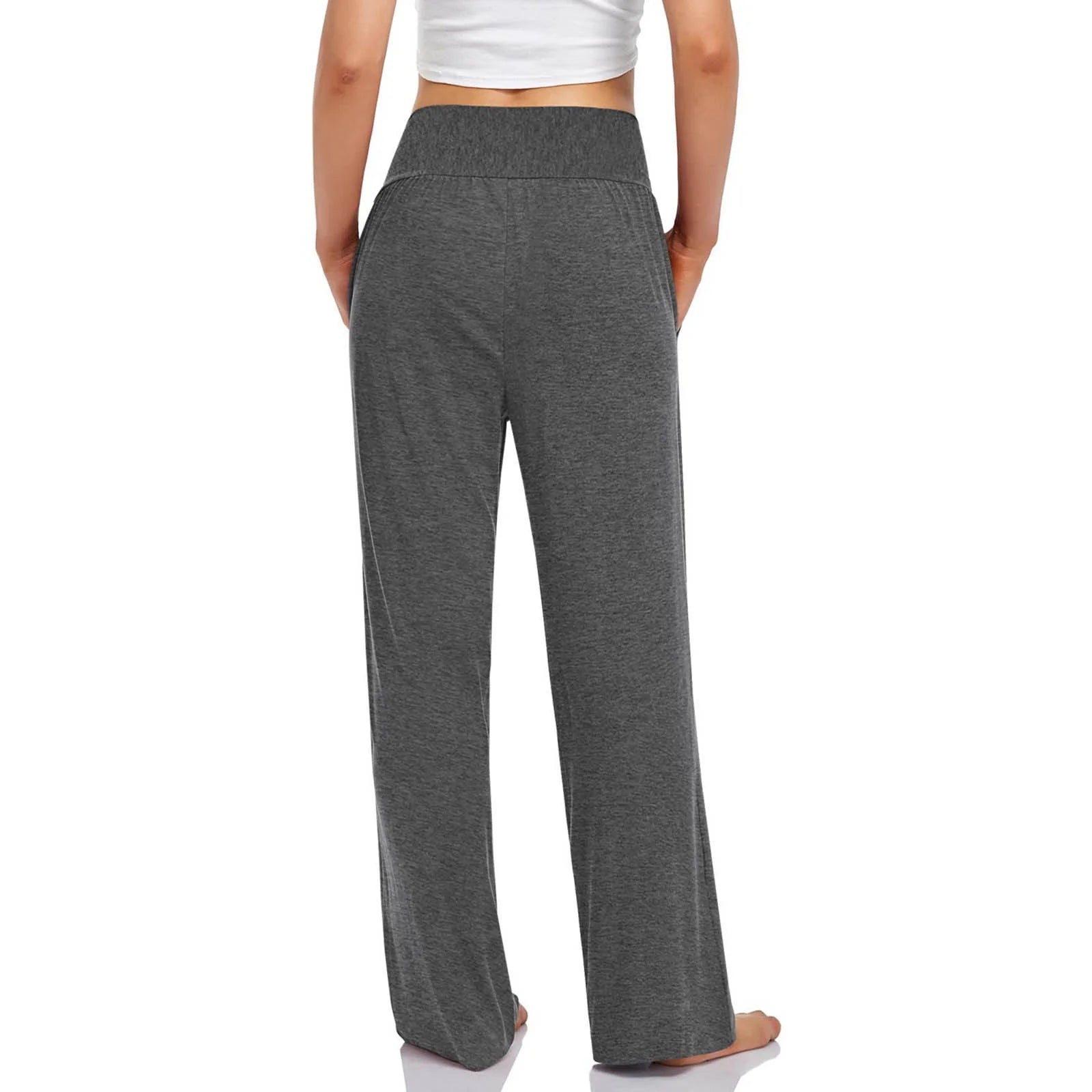 Women'S Casual Loose Wide Leg Cozy Pants Yoga Sweatpants Comfy High Waisted Sports Athletic Lounge Pants with Pockets Womens Yoga Pants plus Size on Discount