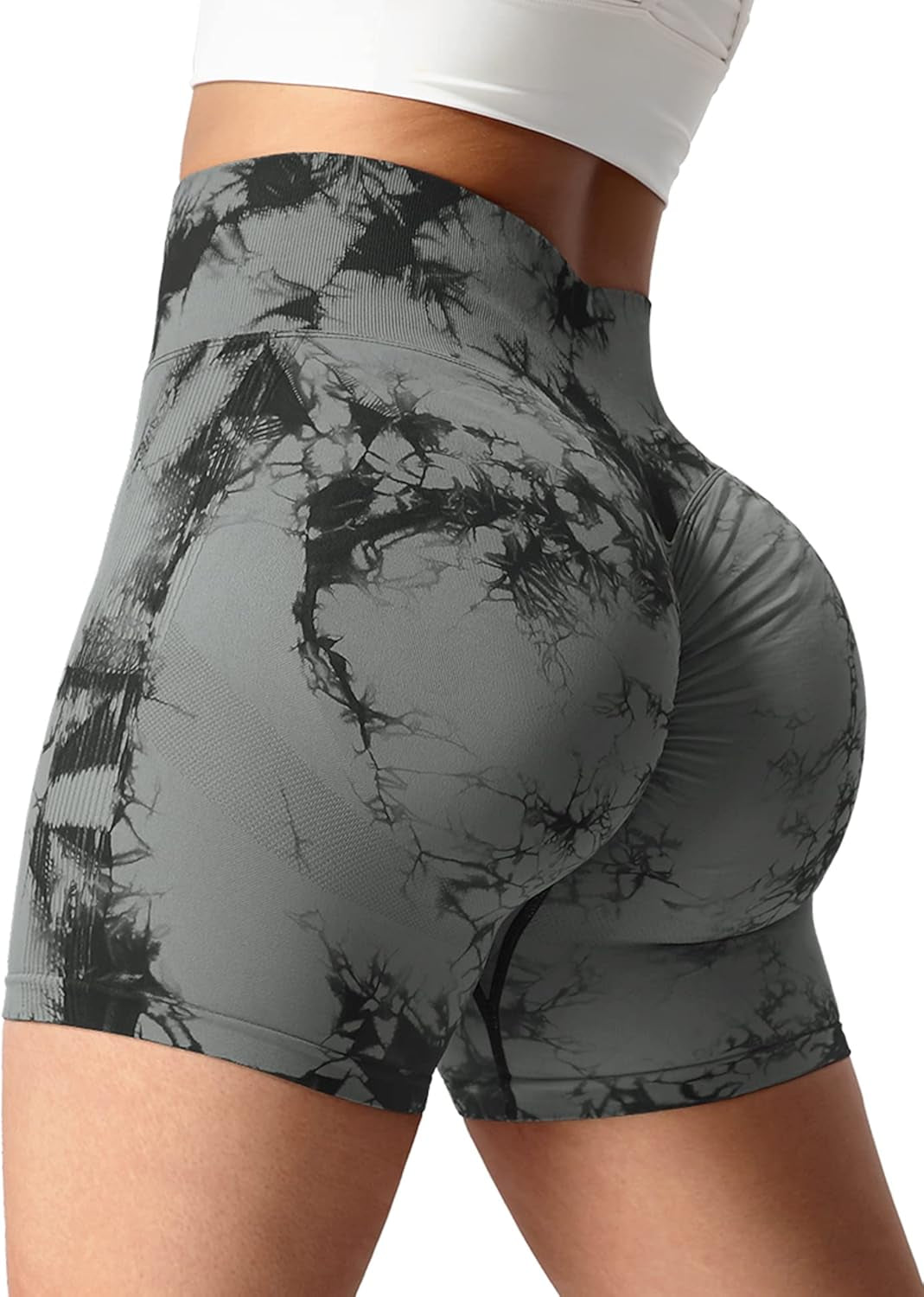 High Waist Seamless Shorts Scrunch Butt Contour Gym Yoga Shorts